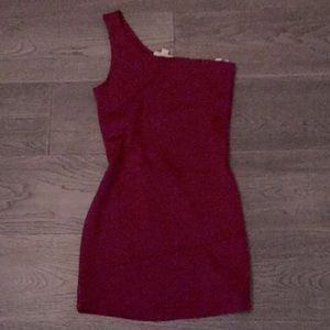 Maroon bodycon dress